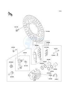 VN 800 B [VULCAN 800 CLASSIC] (B10) B10 drawing FRONT BRAKE