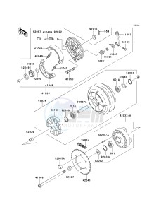 VN 800 A [VULCAN 800] (A6-A9) [VULCAN 800] drawing REAR WHEEL_CHAIN