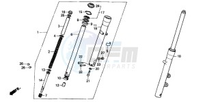 NV400C drawing FRONT FORK