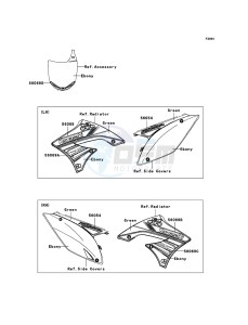 KX250F KX250YCF EU drawing Decals