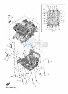 YZF690 YZF-R7 (BEB4) drawing CRANKCASE