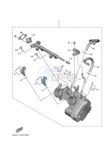 YXF850ES YXF85WPSJ WOLVERINE X (BG4A) drawing THROTTLE BODY ASSY 1