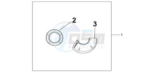 CBR1000RRC drawing CARBON CRANKCASE COVER SET