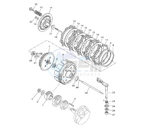 YZF R 125 drawing CLUTCH