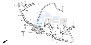 CB500S drawing AIR SUCTION VALVE