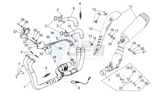 Tuono V4 1100 Factory USA-CND (NAFTA) (CND, USA) drawing Exhaust pipe I