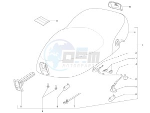 LX 150 4T 2V ie E3 Taiwan drawing Saddle - Tool roll