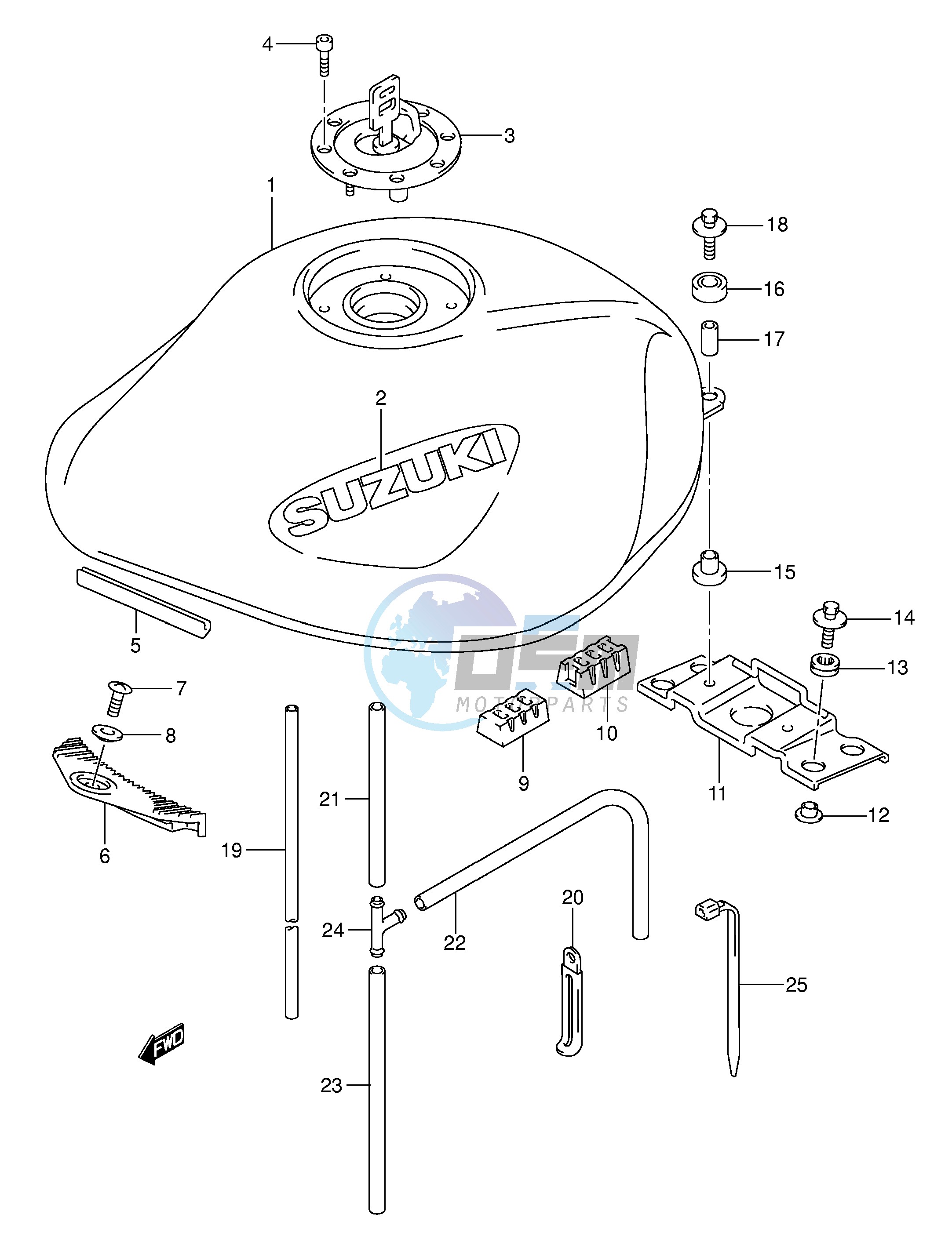 FUEL TANK (MODEL K3)