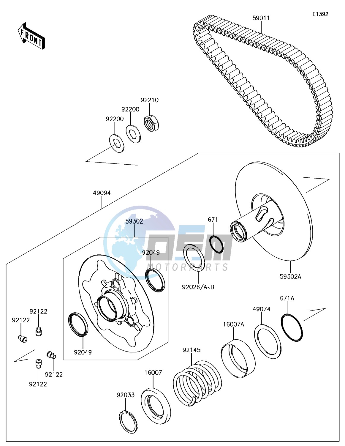 Driven Converter/Drive Belt