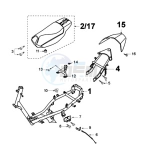 VIVA RSL4 drawing FRAME AND SADDLE