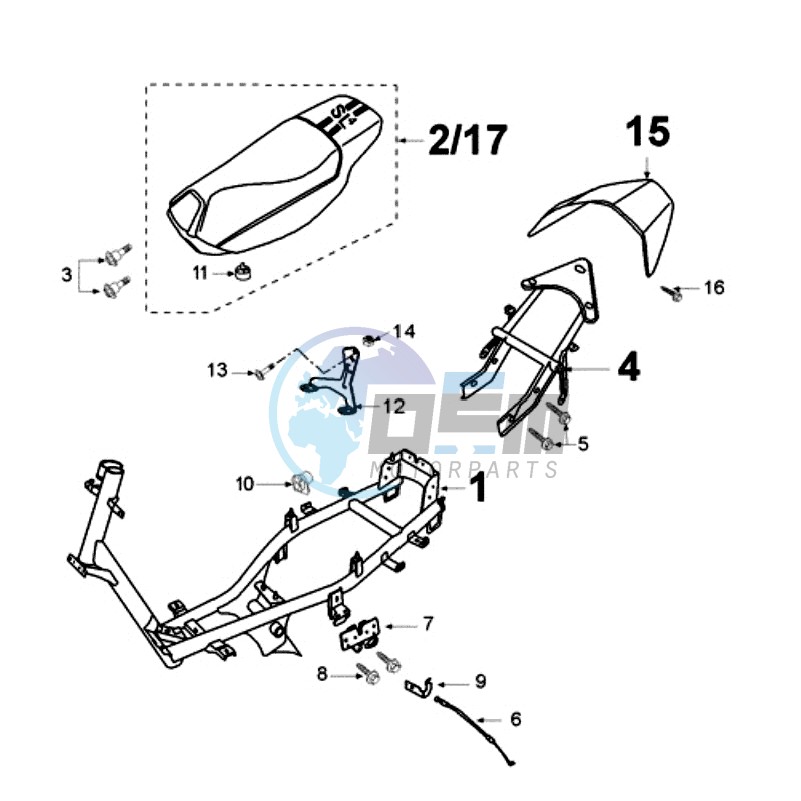 FRAME AND SADDLE