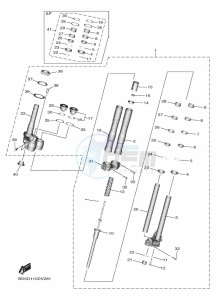 NIKEN MXT850 (BD5F) drawing FRONT FORK 1