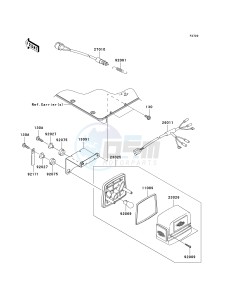 KAF 620 R [MULE 4010 TRANS4X4] (R9F-RAFA) R9F drawing TAILLIGHT-- S- -