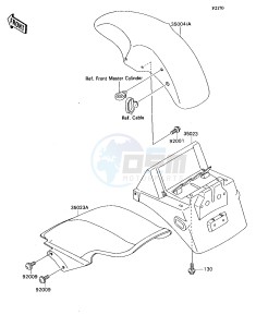 ZX 750 H [NINJA ZX-7] (H2) [NINJA ZX-7] drawing FENDERS