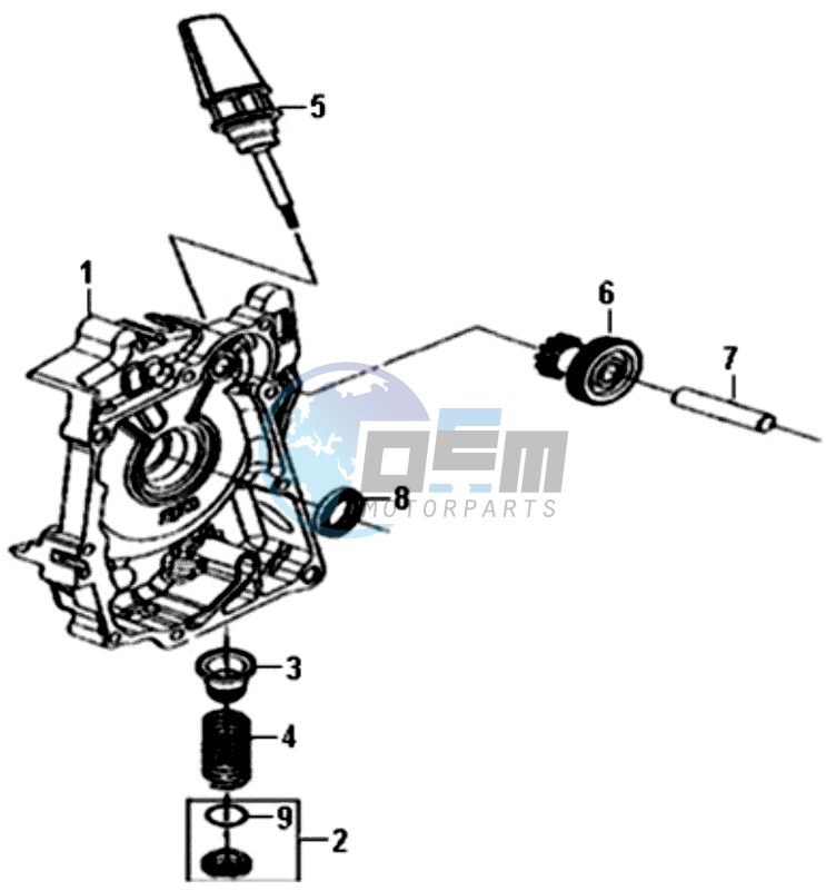 CRANKCASE RIGHT / START MOTOR