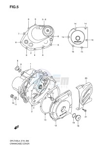 DR-Z125L EU drawing CRANKCASE COVER