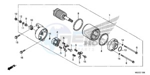 VFR1200FF VFR1200F UK - (E) drawing STARTING MOTOR