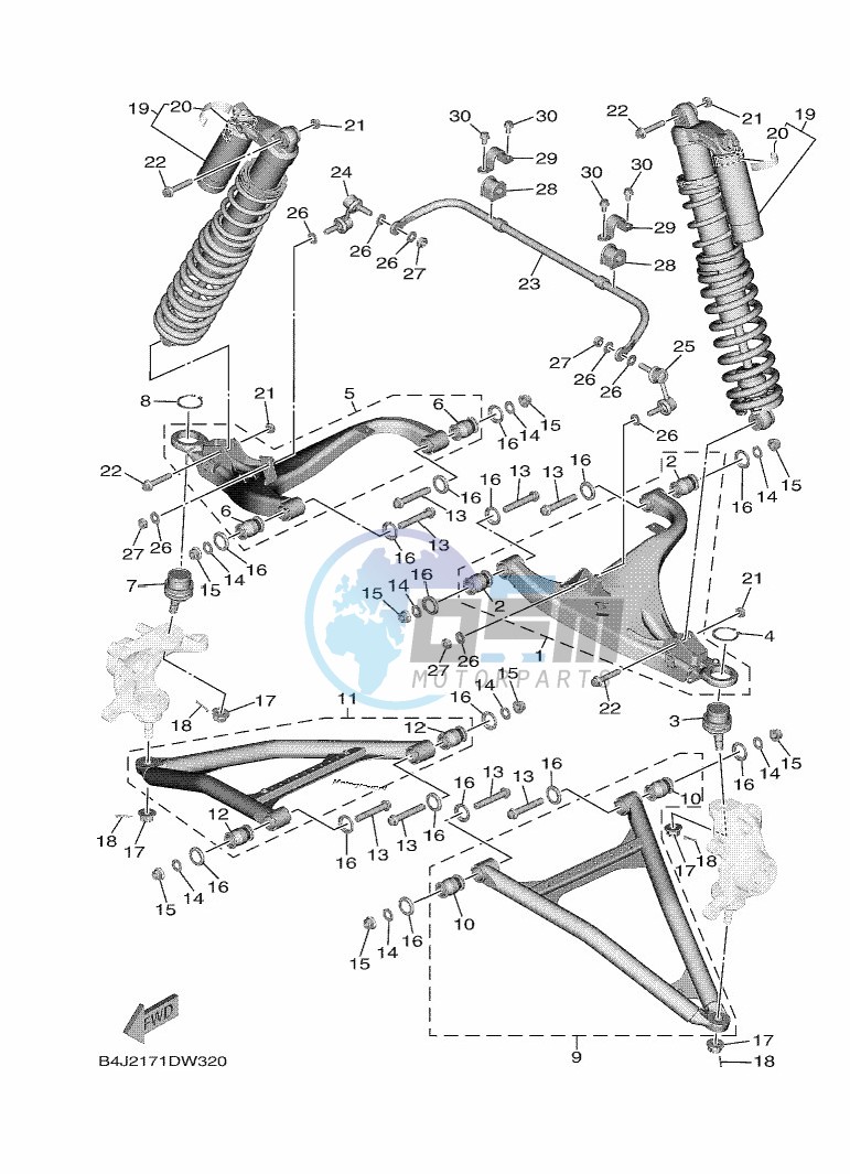 FRONT SUSPENSION & WHEEL