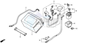 CB1100SF drawing BATTERY