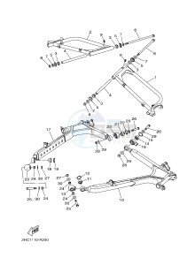 YXZ1000E YXZ10YPXG YXZ1000R EPS (2HC6) drawing REAR ARM