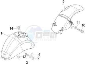 LX 50 4T USA drawing Wheel housing - Mudguard