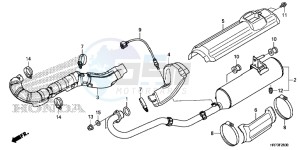 TRX420FA5G TRX420F Europe Direct - (ED) drawing EXHAUST MUFFLER