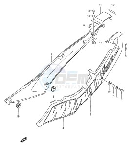 GS500E (E2) drawing FRAME COVER (MODEL N)