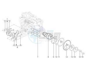 SUPER GTS 125 4T IE ABS-NOABS E3 (EMEA) drawing Rocking levers support unit