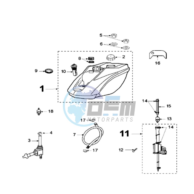 TANK AND FUEL PUMP