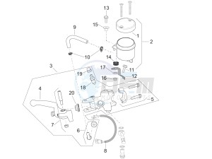 RSV4 1000 RR drawing Front master cilinder