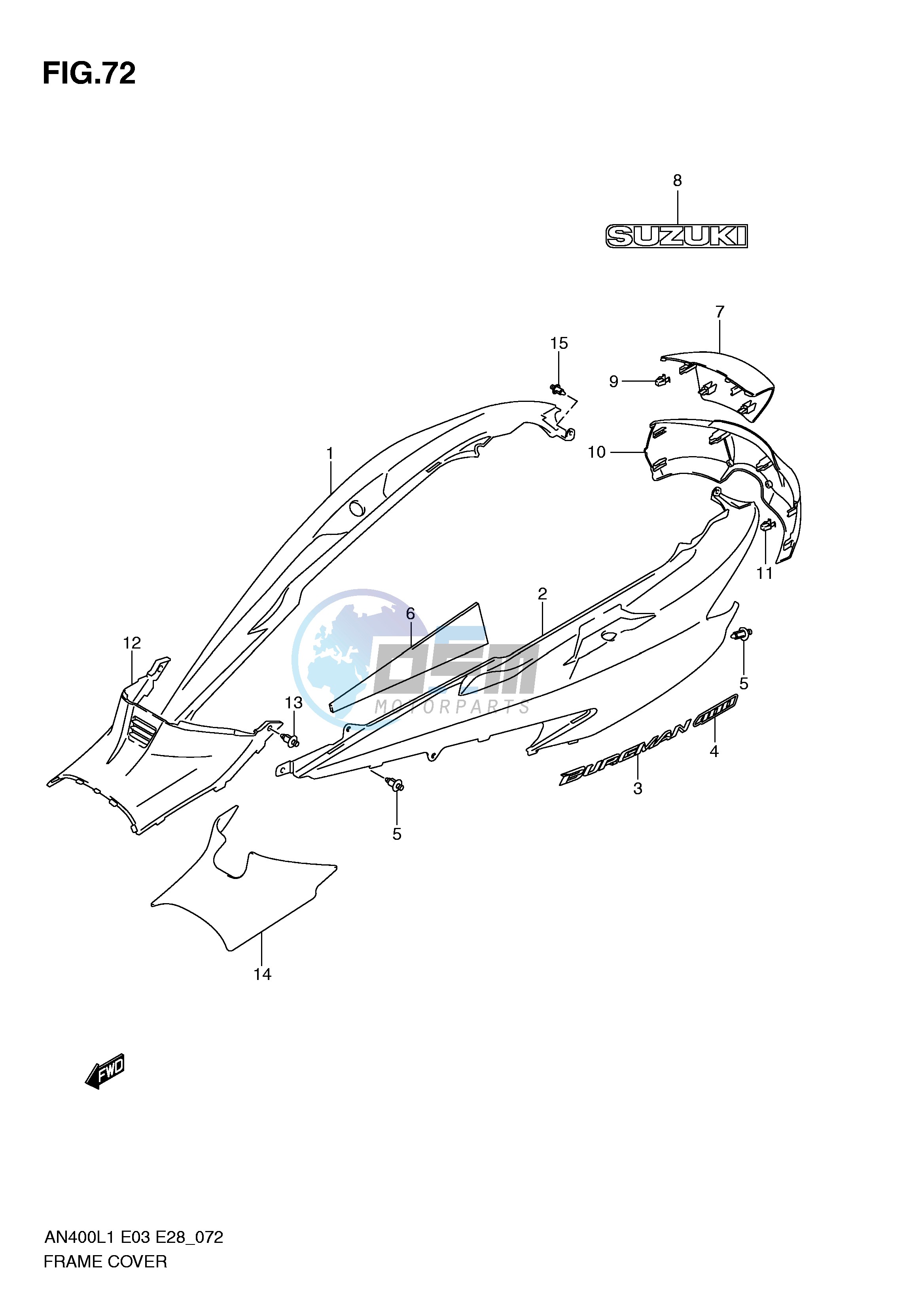 FRAME COVER (AN400L1 E33)