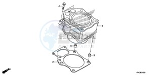 TRX500FM2F TRX500FM U drawing CYLINDER