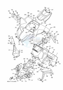 YXZ1000E YXZ1000R (B5J4) drawing FRONT FENDER