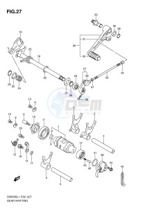 SV650S (E2) drawing GEAR SHIFTING