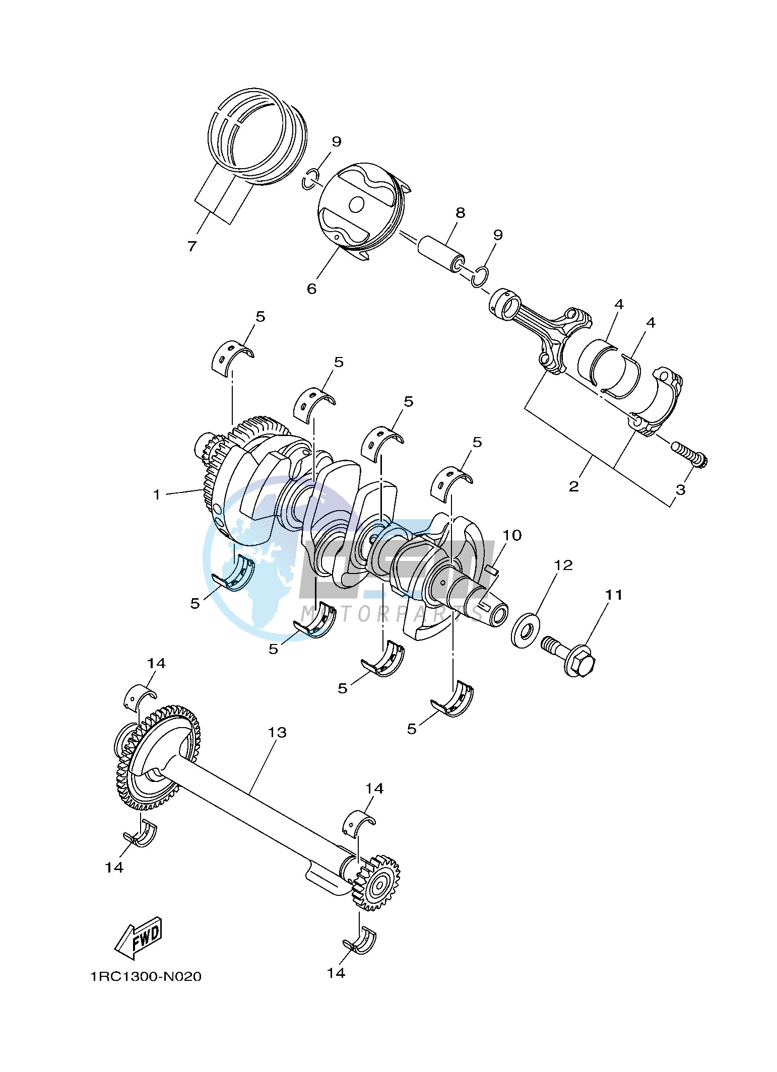 CRANKSHAFT & PISTON