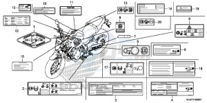 CB500F Europe Direct - (ED) drawing CAUTION LABEL