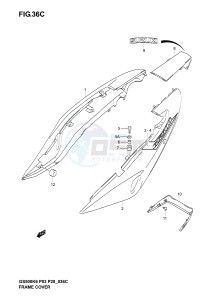 GS500 (P3) drawing FRAME COVER (GS500K5 P28)