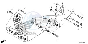 CB500XD CB500X Continue » UK - (E) drawing REAR CUSHION