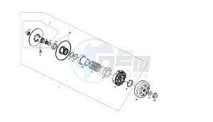 GP1 LOW SEAT - 250 CC VTHPT1B1A EU3 drawing DRIVEN PULLEY