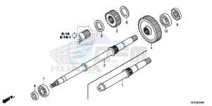 TRX420FE1E TRX420 Europe Direct - (ED) drawing FINAL SHAFT