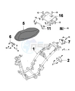 TWEET 50 V PRO (ALL) drawing FRAME AND SADDLE