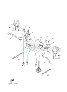 FZ8-S FZ8 FAZER 800 (4P2K 4P2L 4P2M) drawing HANDLE SWITCH & LEVER