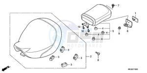 VT750CA9 Australia - (U / MME ST) drawing SEAT