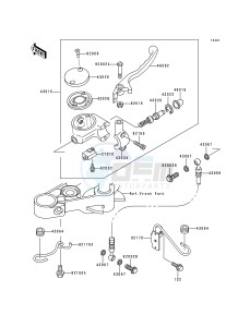 EN 500 C [VULCAN 500 LTD] (C1-C5) [VULCAN 500 LTD] drawing FRONT MASTER CYLINDER