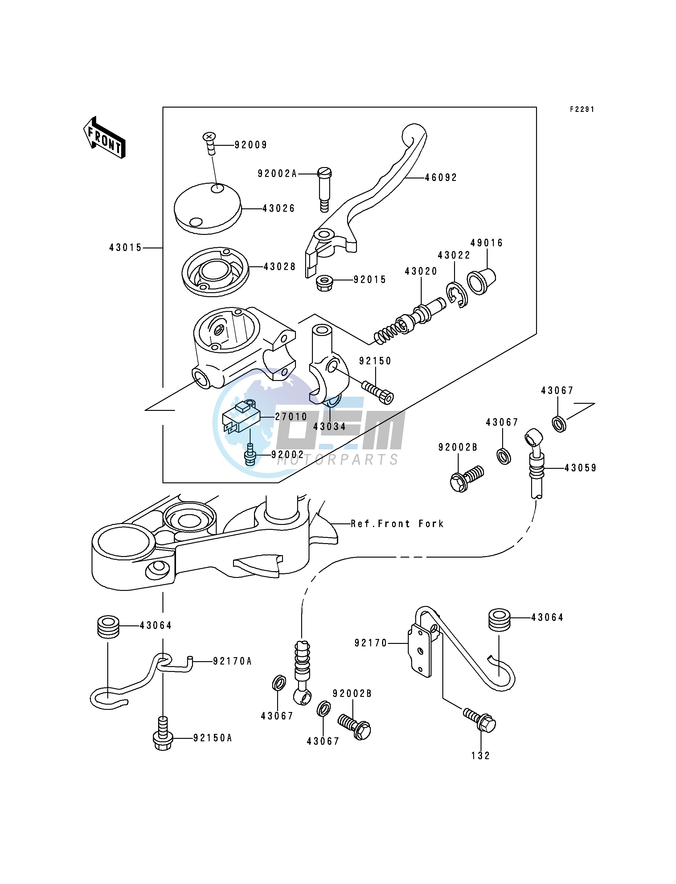 FRONT MASTER CYLINDER