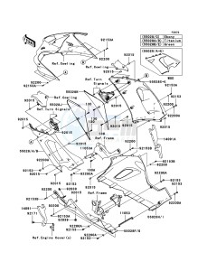 NINJA_ZX-6R ZX636C6F FR GB XX (EU ME A(FRICA) drawing Cowling Lowers