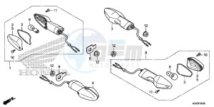 CBR250RF CBR250R Europe Direct - (ED) drawing WINKER