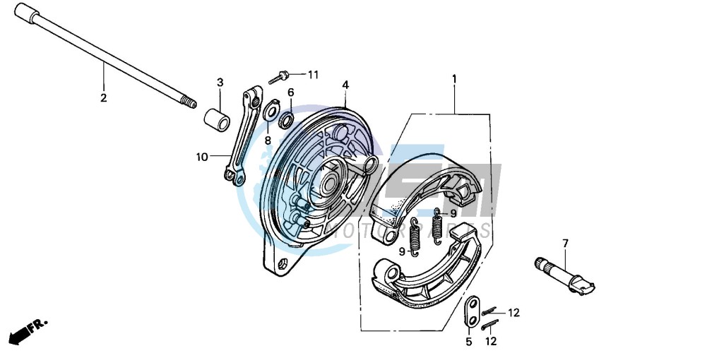 REAR BRAKE PANEL