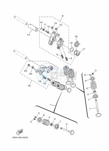 YZF125-A YZF-R125 (B5G5) drawing VALVE