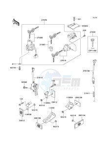 ZX 600 J [ZZR600] (J6F-J8F) J7F drawing IGNITION SWITCH_LOCKS_REFLECTORS